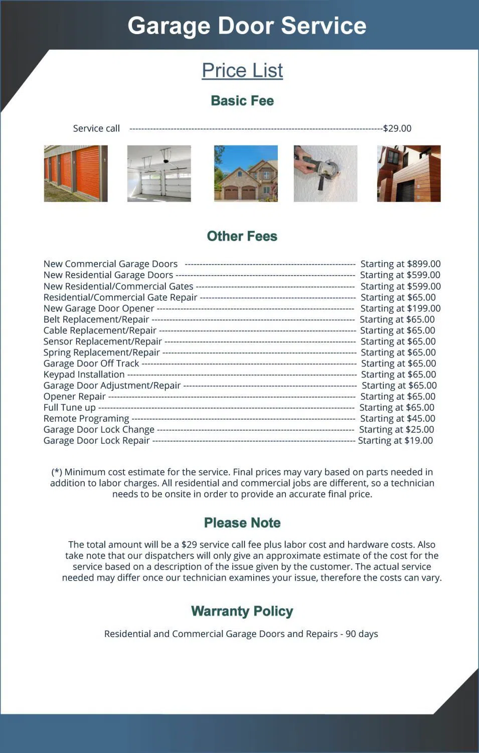 Exclusive Garage Door Service Philadelphia, PA 215-631-8885